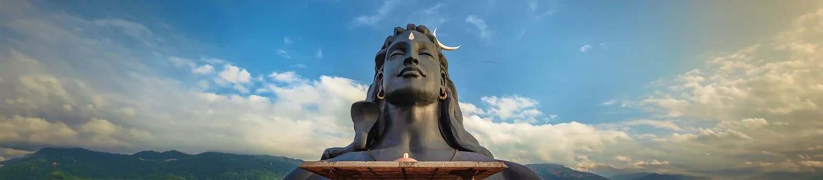 Adiyogi Shiva statue near Coimbatore, a landmark on Tamil Nadu group tours