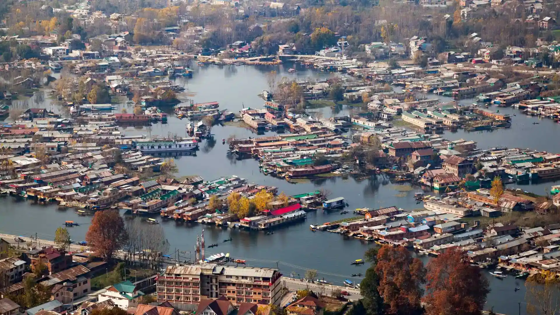 Aerial View of Srinagar