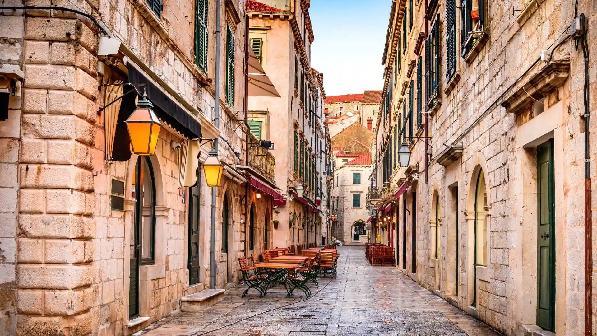 Dubrovnik Street Scene Croatia
