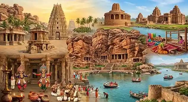 Hampi Badami Heritage Group Tour Package from Hubli (FDKA10)
