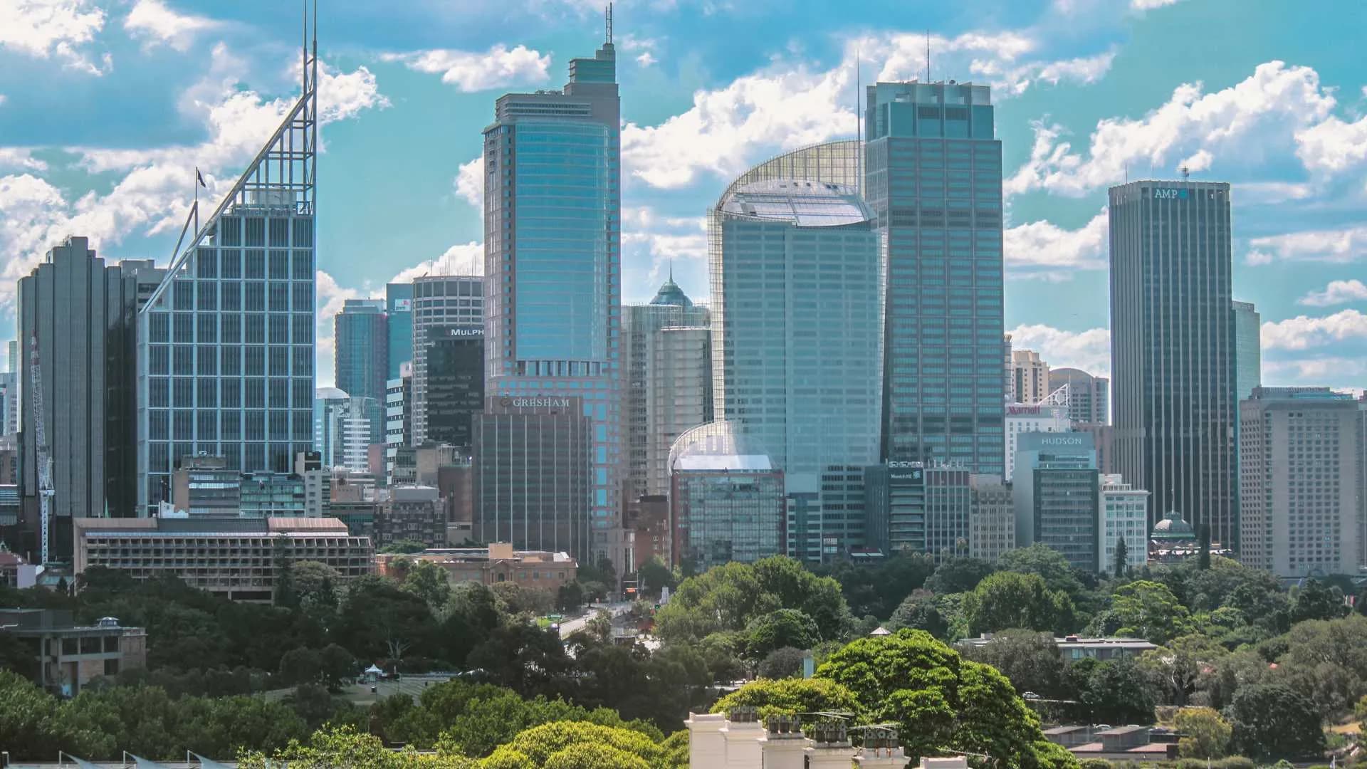 Skyline of Sydney Australia