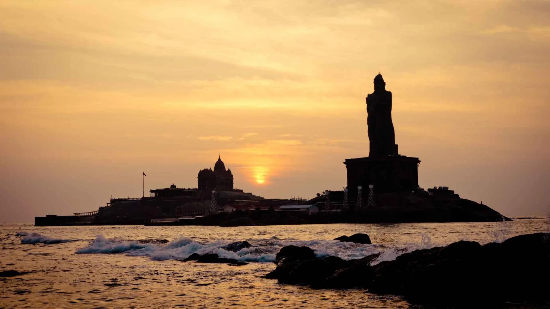 Sunset View in Kanyakumari