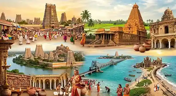 Tamil Nadu Heritage, Temple & Coastal