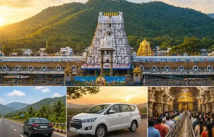 Tirupati one day trip from Chennai by car with Tirumala temple and scenic hill road view