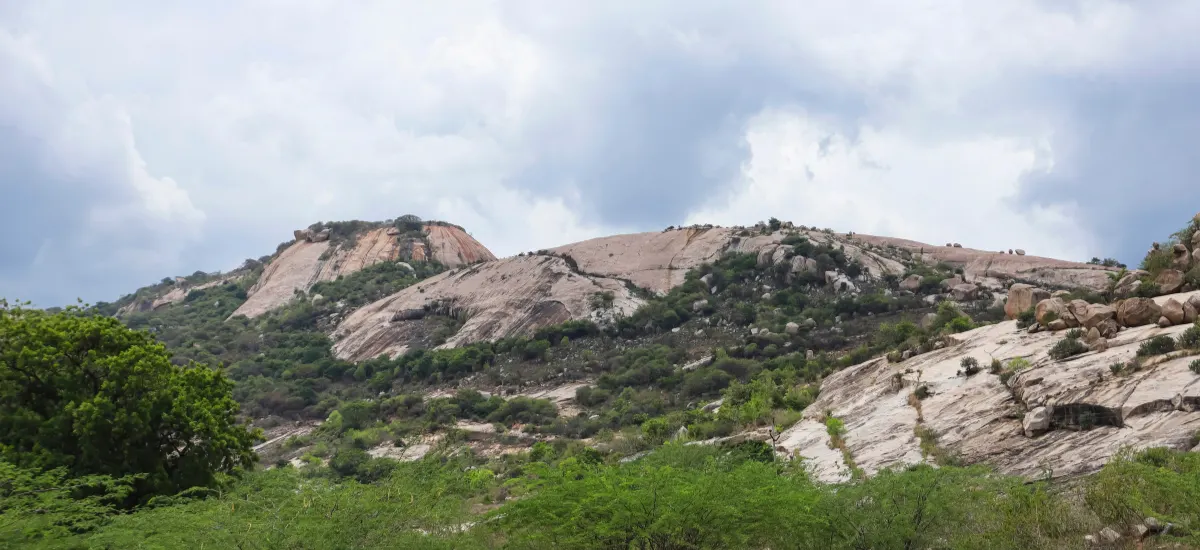 Chennai to Tirupati drive featuring Chandragiri Fort and hill landscape