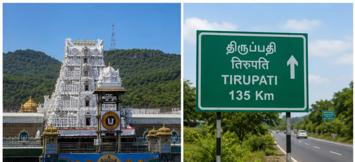 One day Tirupati trip from Chennai scenic drive towards Tirumala hills