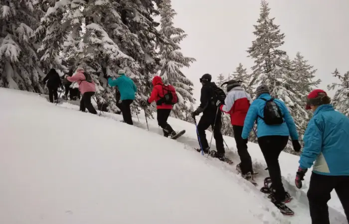 Group of people in snow