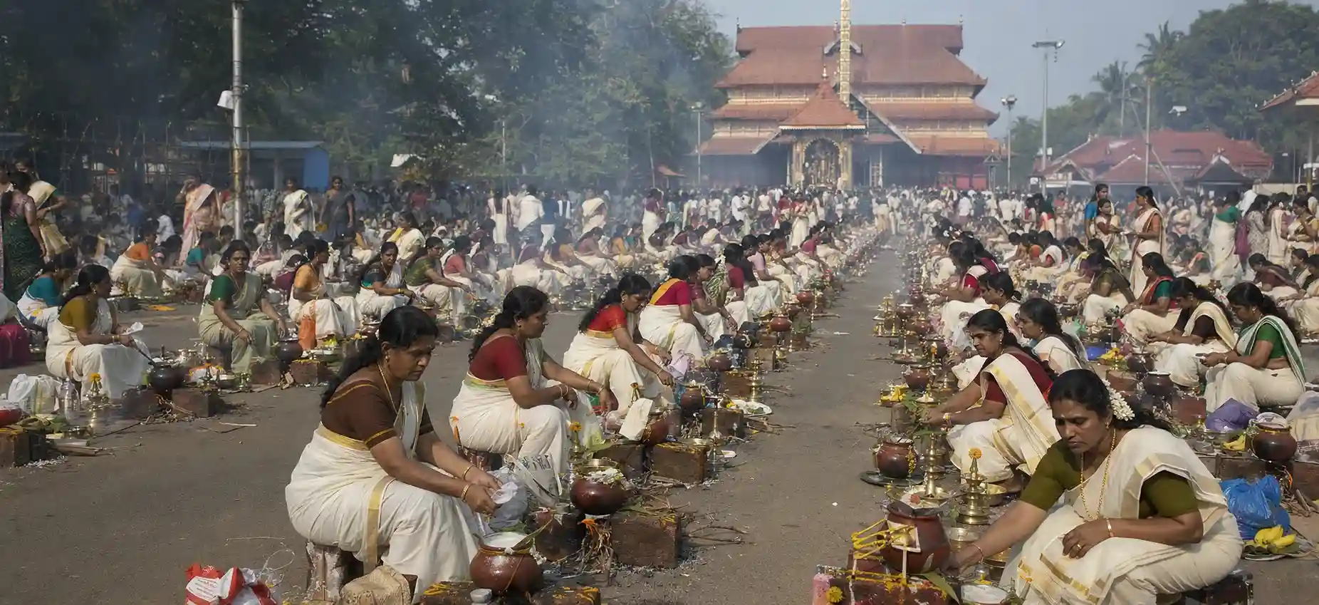 Attukal Pongala festival celebration in Kerala