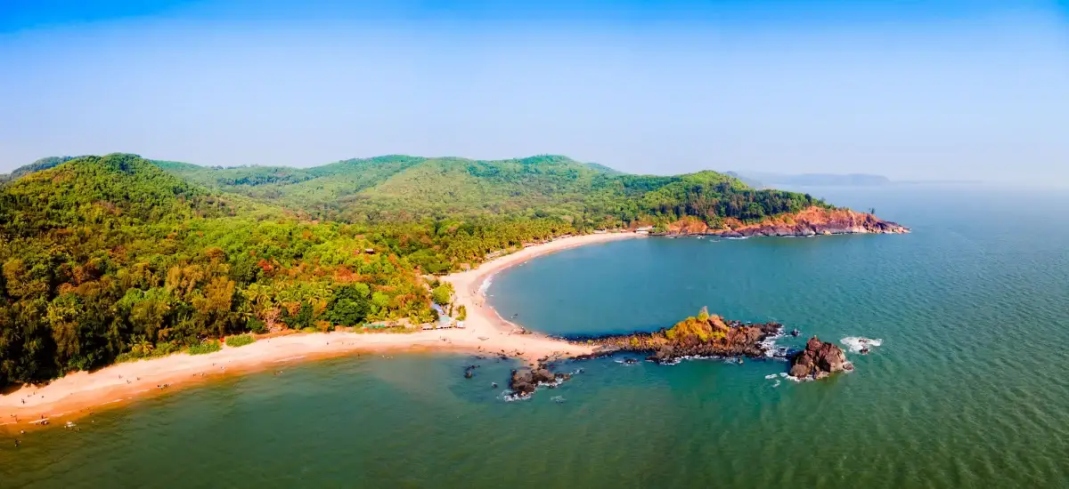 Om Beach near Bangalore in Gokarna Karnataka