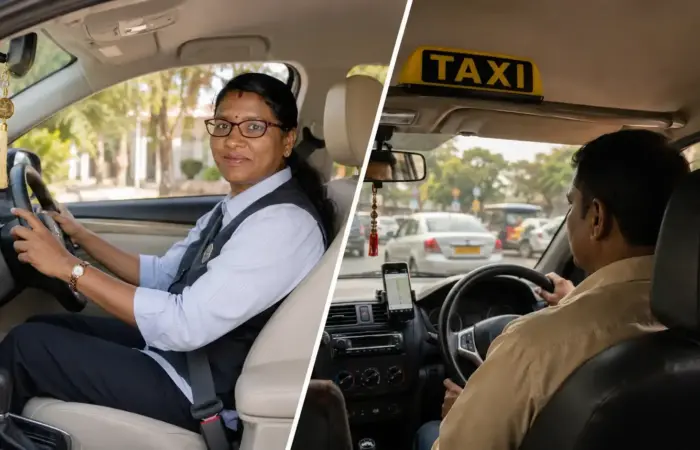 Women Chauffeur vs Regular Cab in India
